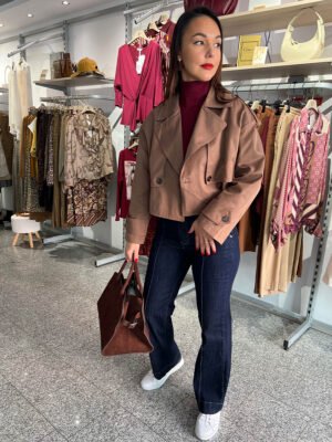 Mocha mousse rövid dzseki