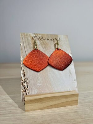 Narancs nagy diszkosz fülbevaló