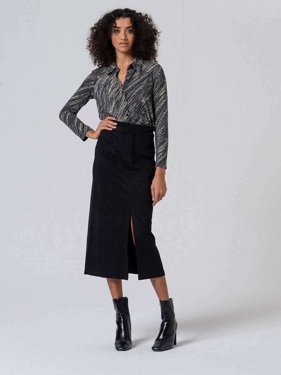 Fekete elegáns szoknya