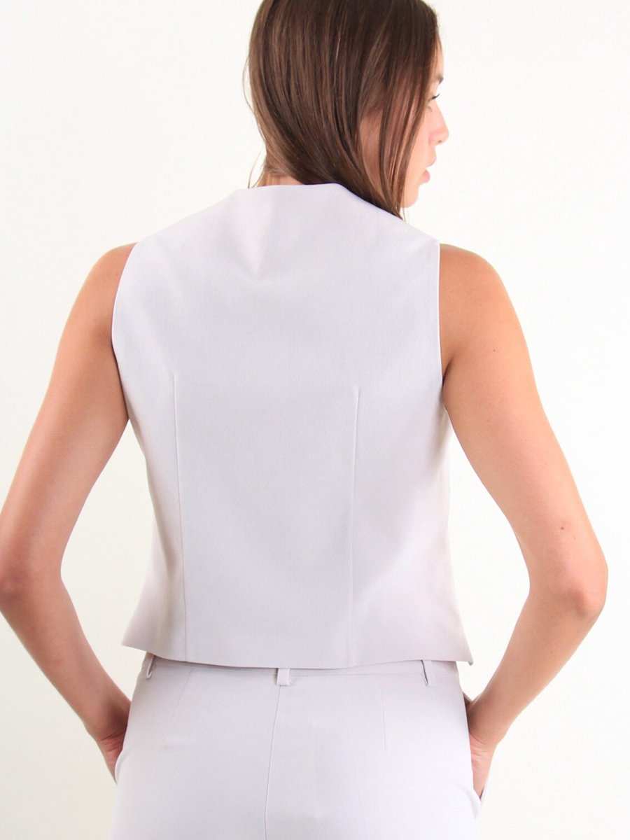 Ecrü színű elegáns mellény - Image 9