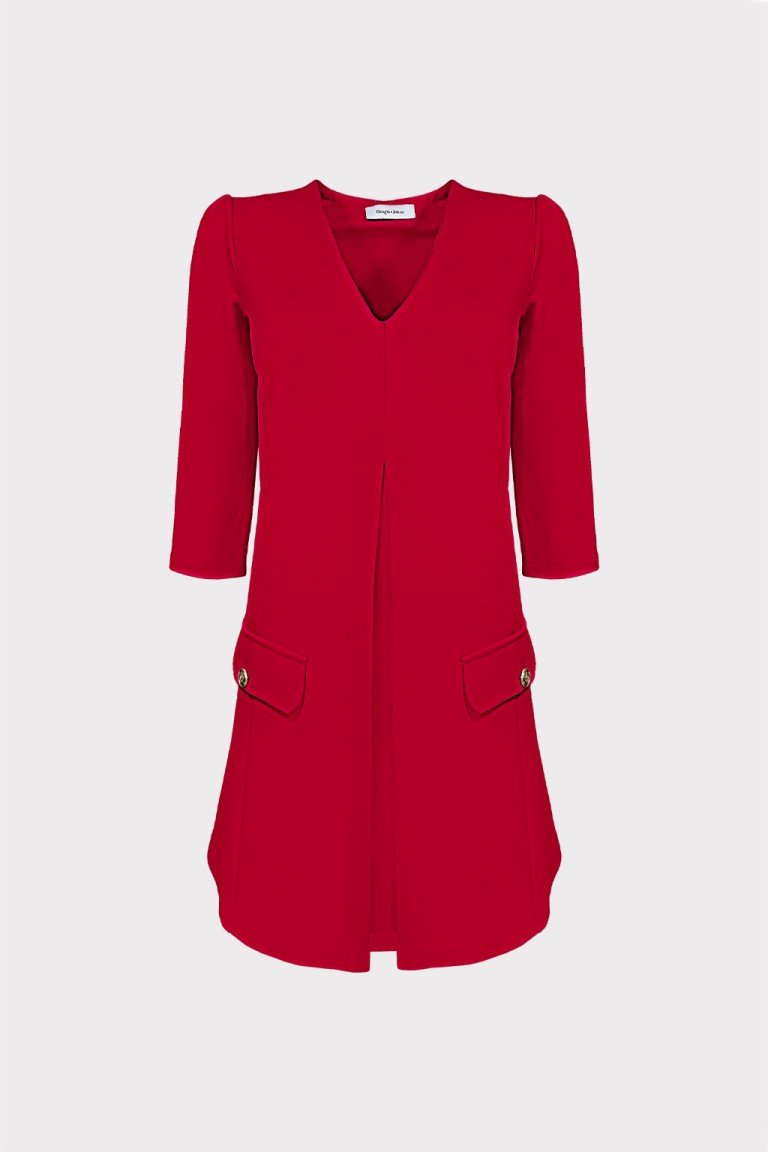 Piros elegáns olasz ruha