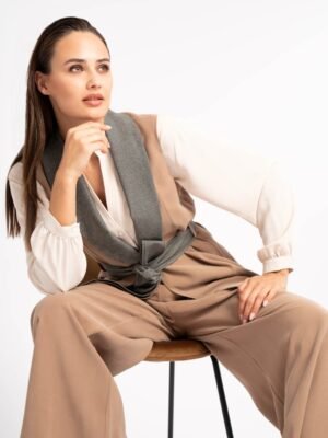 Camel színű olasz mellény