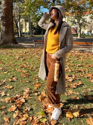 Baggy bársony nadrág