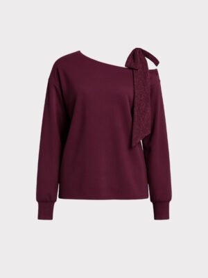 Burgundi masnis felső