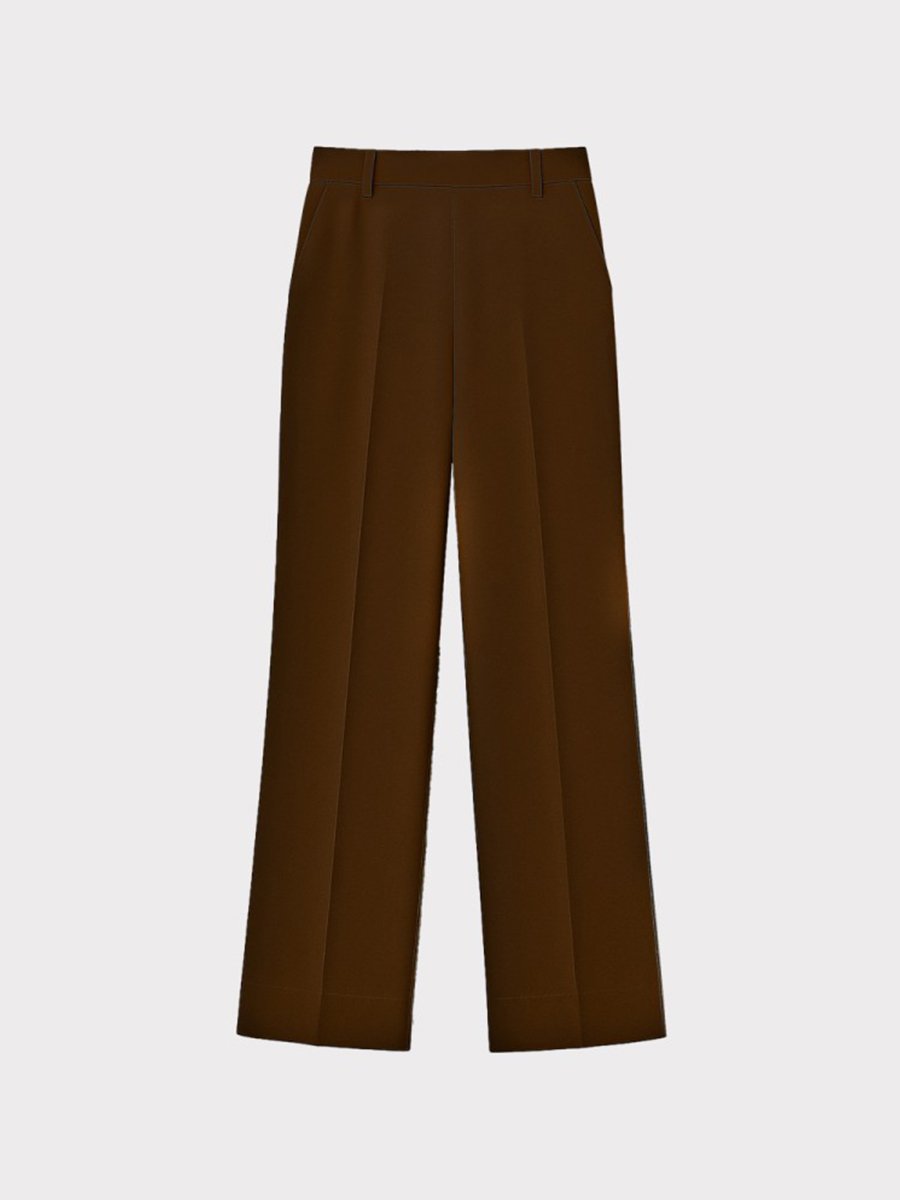 Csoki színű egyenes szárú nadrág