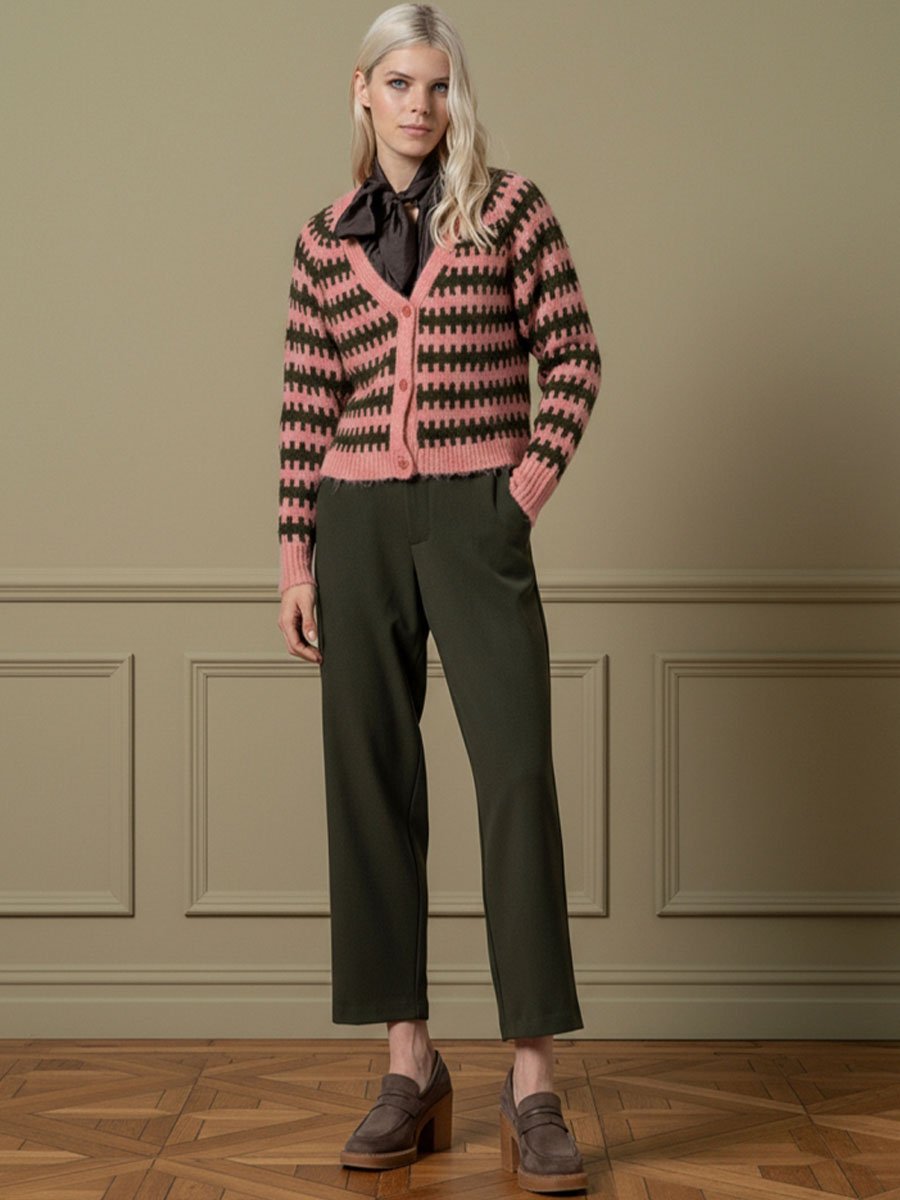 Khaki blúz megkötővel a nyakán - Image 2