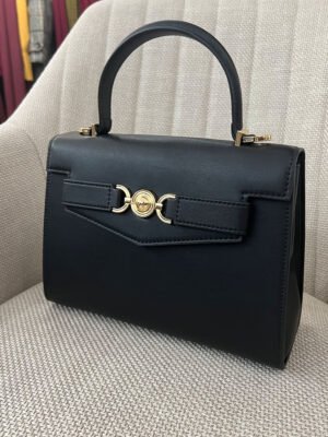 Fekete elegáns női bőr táska