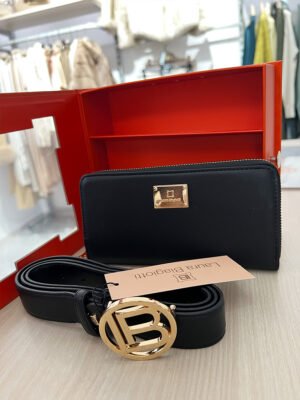 Fekete Laura Biagiotti pénztárca+öv