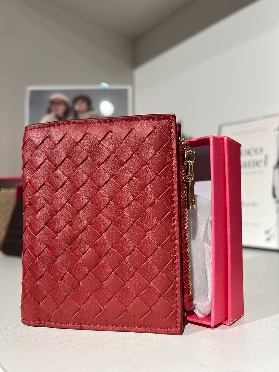 Piros bőr pénztárca - Image 3