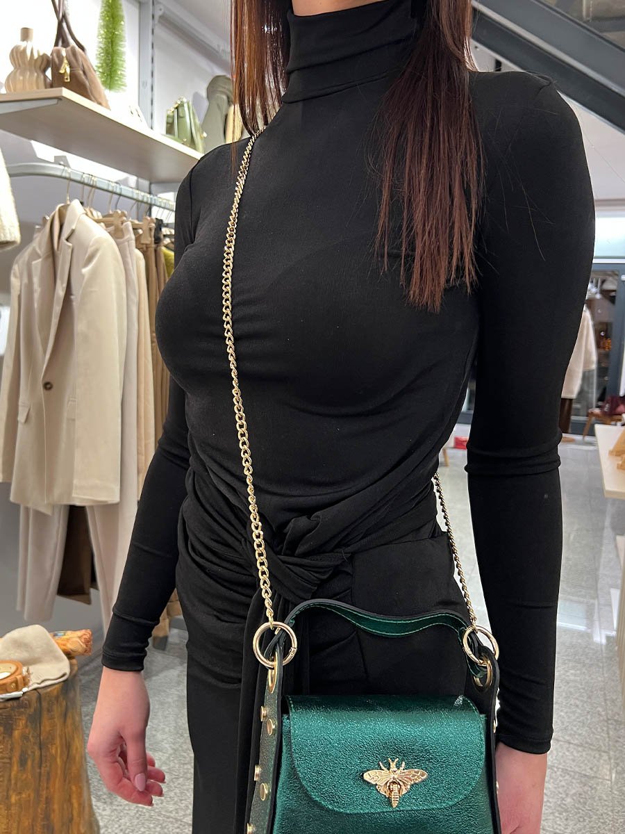 Fekete garbós alkalmi felső - Image 2