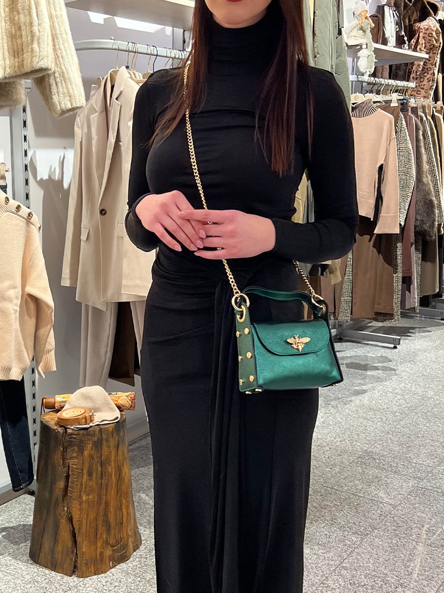 Fekete garbós alkalmi felső - Image 3