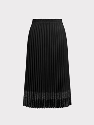 Fekete csipkés flitteres szoknya