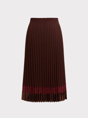 Burgundi csipkés flitteres szoknya