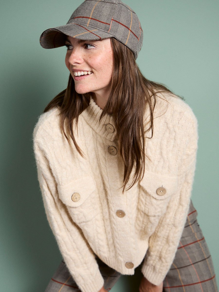 Bézs színű gyapjú kardigán - Image 6