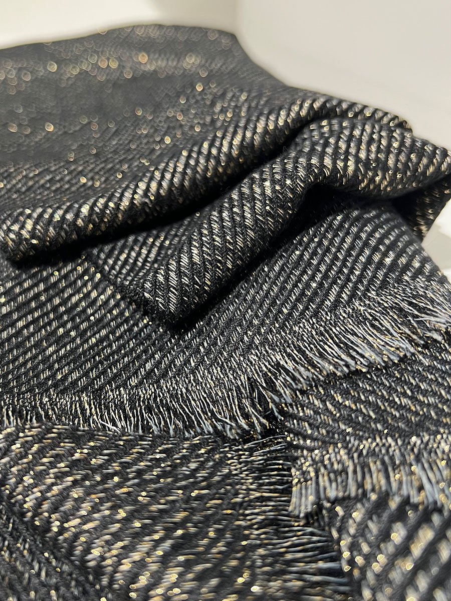 Fekete csillámos sál - Image 2