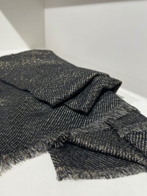 Fekete csillámos sál