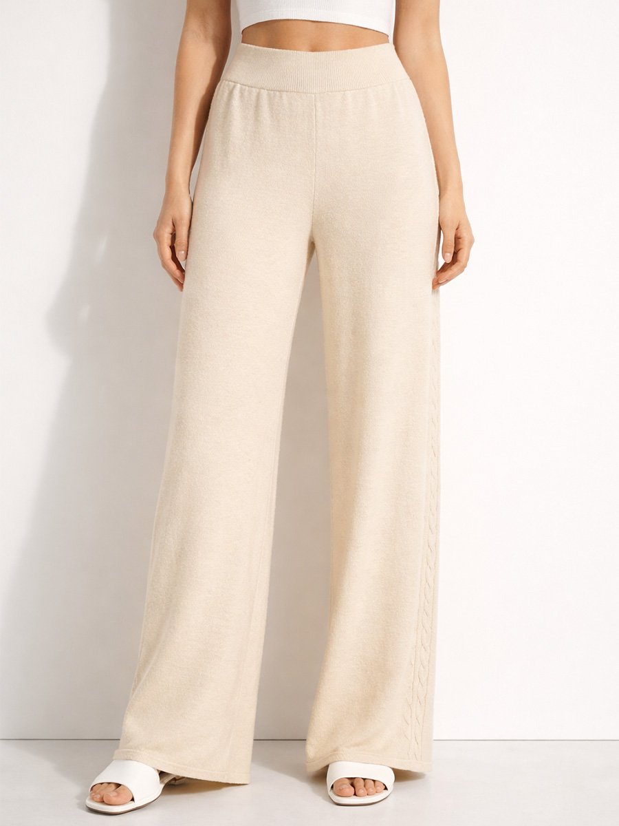 Drapp színű kötött nadrág