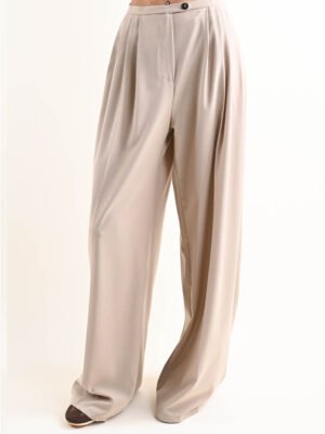 Mogyoró színű elegáns nadrág