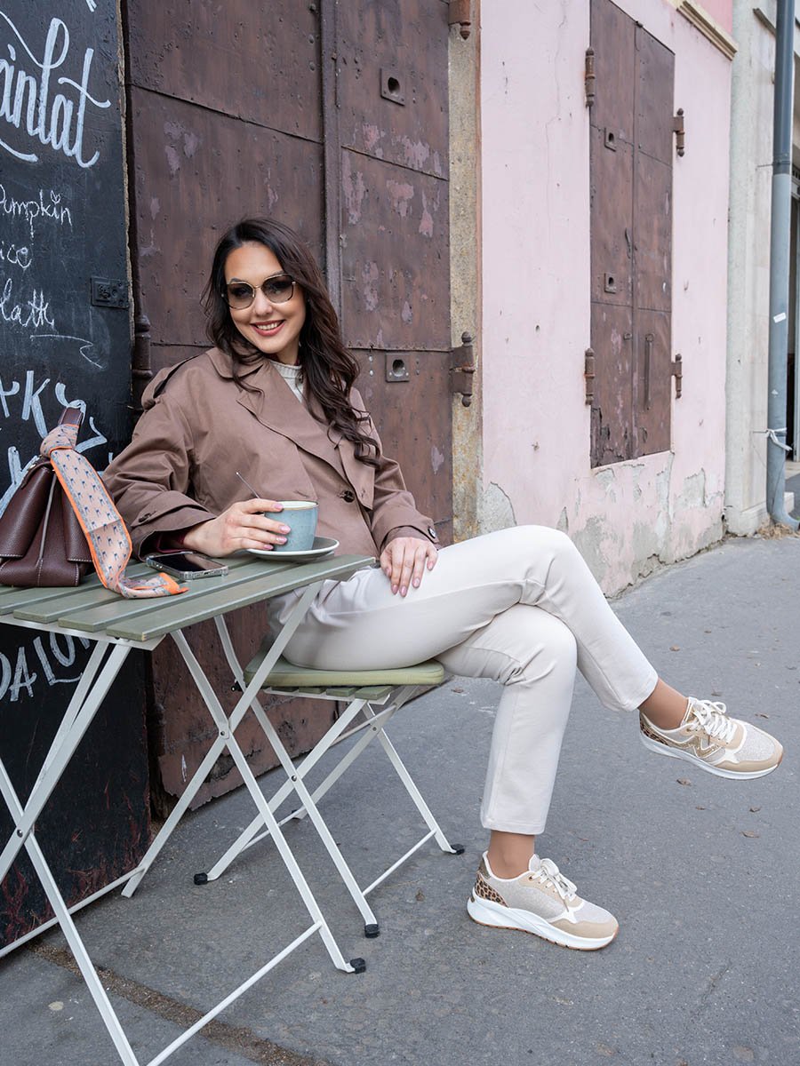 Karamell színű trench kabát - Image 4