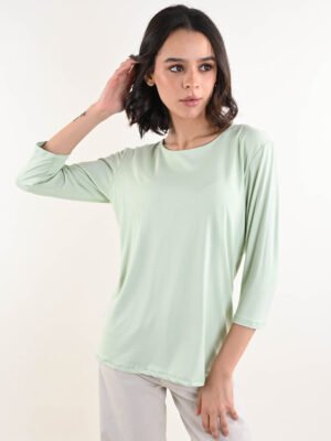 Zöld alma színű 3/4-es ujjú felső