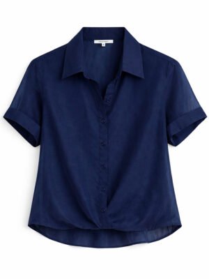 Sötétkék organza ing
